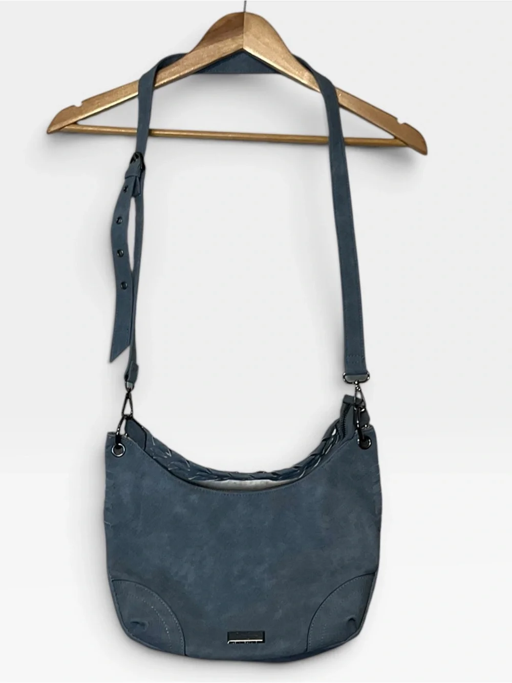 JESSICA SIMPSON sz Medium Casual Crossbody Shoulder Bag Slate Blue NWOT